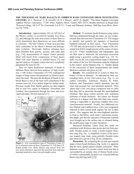 The Thickness of Mare Basalts in Imbrium Basin Estimated from Penetrating Craters