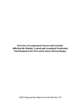 Overview of Land-Based Sources and Activities Affecting the Marine, Coastal and Associated Freshwater Environment in the West and Central African Region