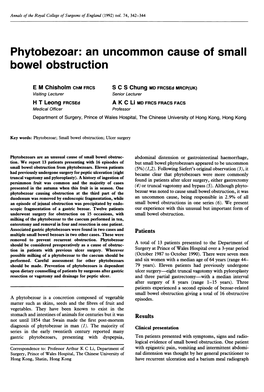 Bowel Obstruction