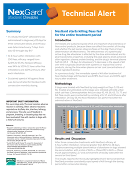 Nexgard Technical Alert