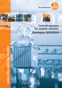 Ifm Control Systems for Mobile Vehicles Catalogue 2013/2014