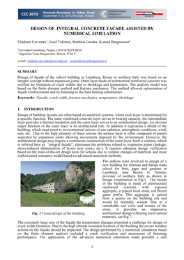 Design of Integral Concrete Facade Assisted by Numerical Simulation