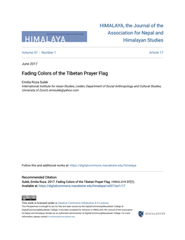 Fading Colors of the Tibetan Prayer Flag