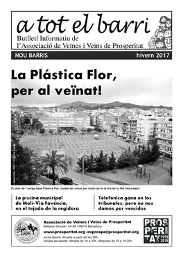 La Plástica Flor, Per Al Veïnat! Manel Sala “Ulls” / 9 Barris Imatge