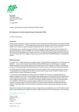 Tilt Renewables Australia Pty Ltd ACN 101 038 331 GPO Box 16080 Collins Street West Melbourne Victoria, 8007 Australia Phone