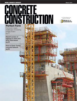 Perfect Form Formwork Meets Challenges of Towering Bridge Project Pg 21