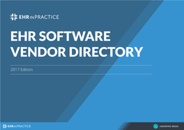 Ehr Software Vendor Directory