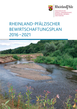 Rheinland-Pfälzischer Bewirtschaftungsplan 2016 – 2021