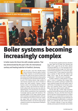 Boiler Systems Becoming Increasingly Complex