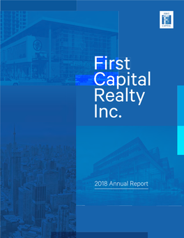 2018 Annual Report 2018 First First Fi Capicapi Capital Realty Inc