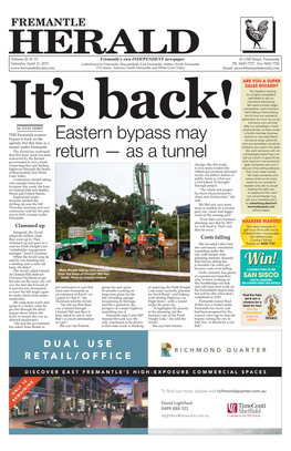 Eastern Bypass May Return — As a Tunnel