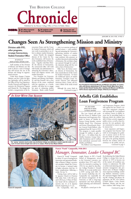 Changes Seen As Strengthening Mission and Ministry