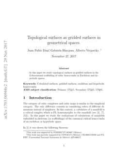 Math.GT] 29 Nov 2017 Embedded in Skeletons (Or Scaﬀoldings) of the Canonical Cubical Honeycombs of an Euclidean Or Hyperbolic Space