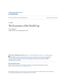 The Economics of the World Cup