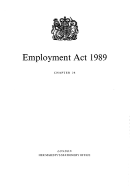 Employment Act 1989