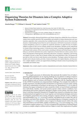 Organizing Theories for Disasters Into a Complex Adaptive System Framework