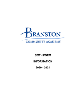 Sixth Form Information 2020