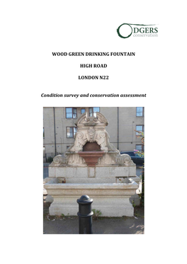 Wood Green Drinking Fountain High Road London