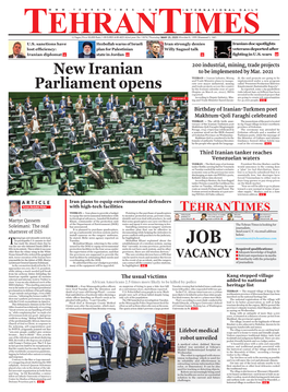 New Iranian Parliament Opens U.S