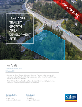 For Sale 2346-2356 Sooke Road Colwood, BC