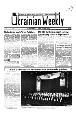 The Ukrainian Weekly 1989, No.39