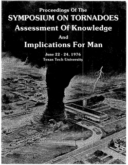 Risk Probabilities Associated with Tornado Windspeeds, Proceedings