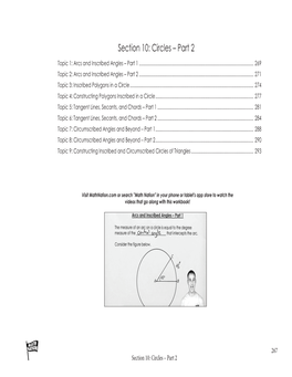 Section 10: Circles – Part 2