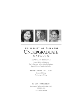 Undergraduate Catalog