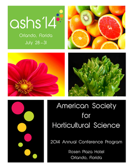 American Society for Horticultural Science