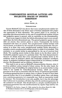 Complemented Modular Lattices and Protective Spaces of Infinite Dimension