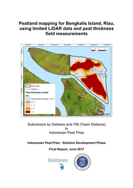 Peatland Mapping for Bengkalis Island, Riau, Using Limited Lidar Data and Peat Thickness Field Measurements