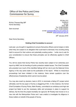 Rt Hon Theresa May MP Home Secretary Sent Via Email 28