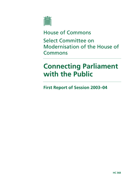 Connecting Parliament with the Public