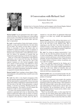 A Conversation with Richard Axel