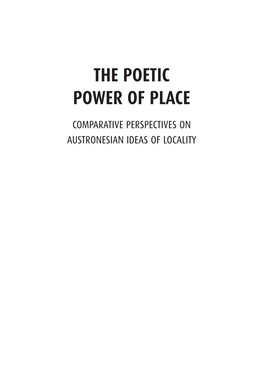 The Poetic Power of Place