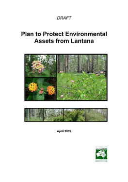 Plan to Protect Environmental Assets from Lantana