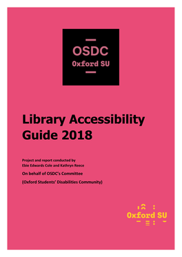 Library Accessibility Guide 2018