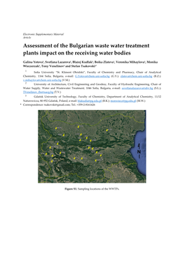 Assessment of the Bulgarian Waste Water Treatment Plants Impact on the Receiving Water Bodies