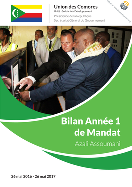 Bilan Année 1 De Mandat Azali Assoumani