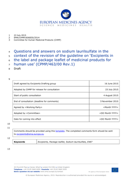 Q&A Sodium Laurilsulfate