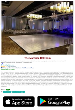 The Marquee Ballroom