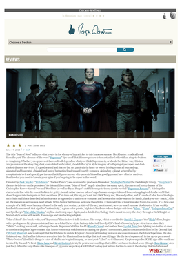 Man of Steel Movie Review & Film Summary