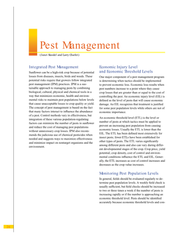 Pest Management (Janet Knodel and Larry Charlet)