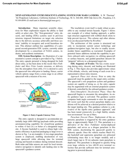 Next-Generation Entry/Descent/Landing System for Mars Landers