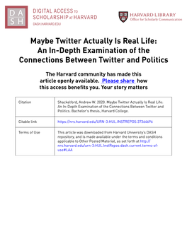 An In-Depth Examination of the Connections Between Twitter and Politics