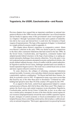 Chapter 6. Yugoslavia, the USSR, Czechoslovakia–And Russia