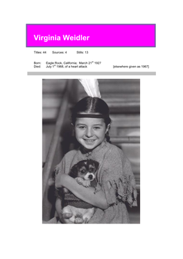 Virginia Weidler