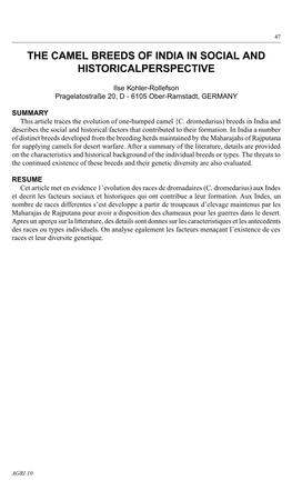 Animal Genetic Resources Information Bulletin