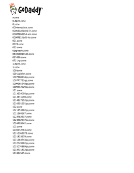 Name 0.Dpml.Zone 0.Zone