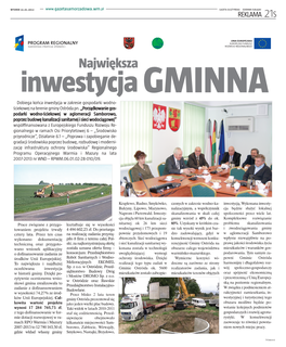 Największa Inwestycja GMINNA